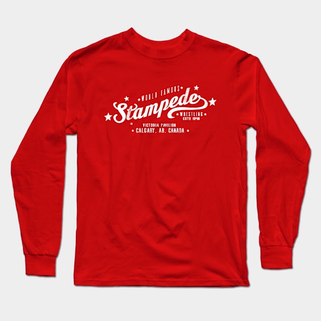 Stampede Wrestling Long Sleeve T-Shirt by Snomad_Designs